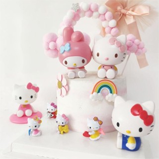 อุปกรณ์ตกแต่งเค้กวันเกิด ลาย Meredith Hello Kitty