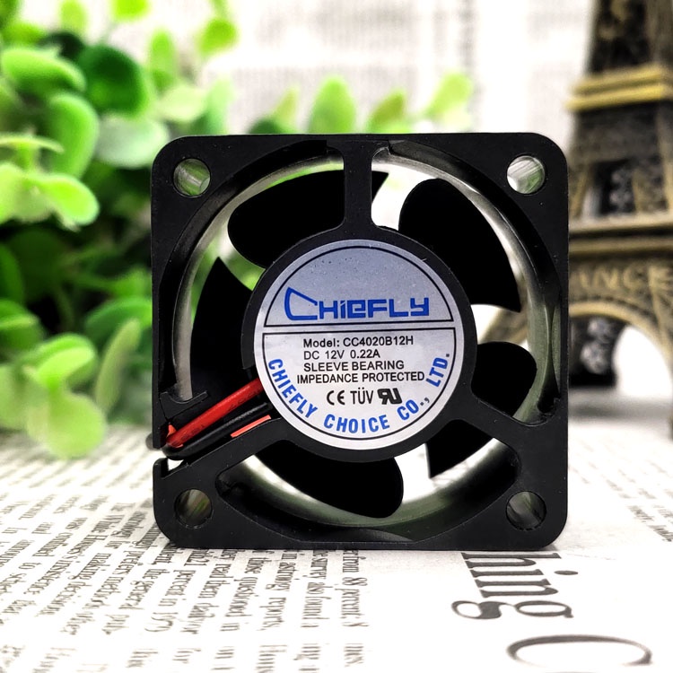 YTH CHICFLY CC4020B12H DC12V 0.22A 4020 4CM CASE COOLING BALL FAN