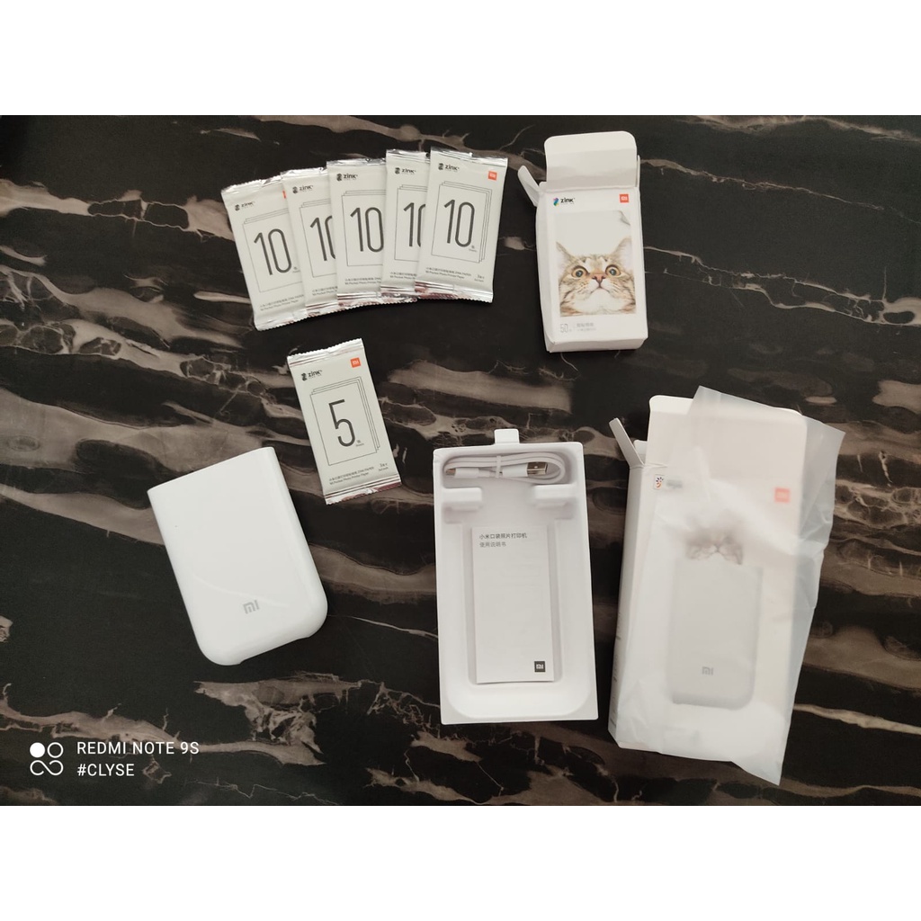 Xiaomi ZINK Pocket Printier กระดาษพิมพ์ภาพถ่ายแบบมีกาวในตัว 10/20/50 แผ่นสําหรับ Xiaomi 3 นิ้ว Mini Pocket Photo Printer