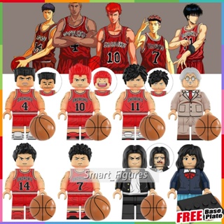 กีฬาบาสเกตบอล Minifigures Slam Dunk ตัวการ์ตูนของเล่นของขวัญคอลเลกชัน Mini Figures KT1060