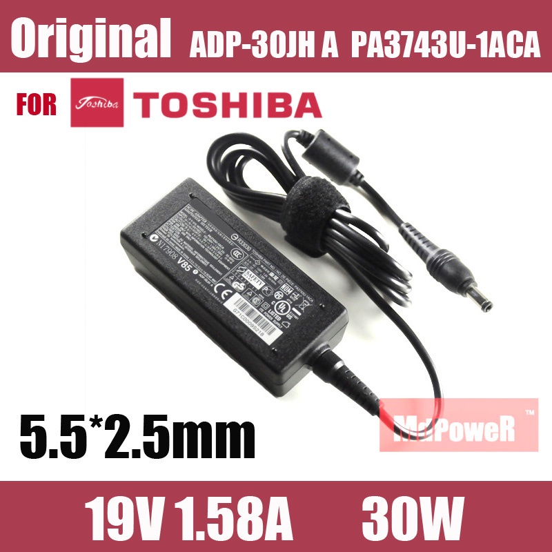 Original For TOSHIBA 19V 1.58A ADP-30JH A PA3743U-1ACA laptop supply power charger AC adapter AT100 