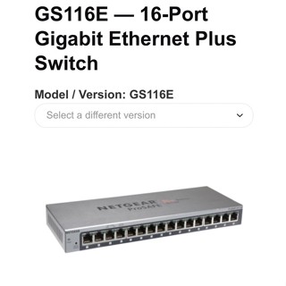 Netgear 16 port Gigabit Ethernet Unmanned POE Switch รับประกันศูนย์ไทย 2ปี