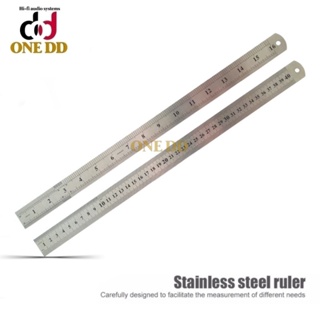 ไม้บรรทัดฟุตเหล็กขนาด 16นิ้ว / 40เซนติเมตร Stainless steel ruler