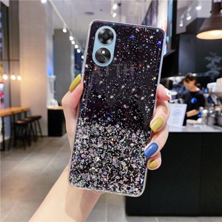 พร้อมส่ง ใหม่ เคสโทรศัพท์มือถือนิ่ม แบบใส ลายกากเพชร ดาว ท้องฟ้ากลางคืน แฟชั่น สําหรับ OPPO A98 5G OppoA98 2023