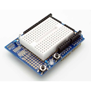 Arduino UNO Prototype Shield + Mini Breadboard