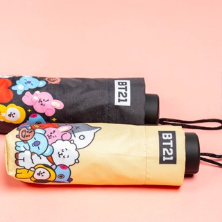 SEOULR | BT21 FOLDABLE UMBRELLA ร่มแบบพับ 3 ตอน (สามารถกัน UV ได้) (สินค้าลิขสิทธิ์แท้)