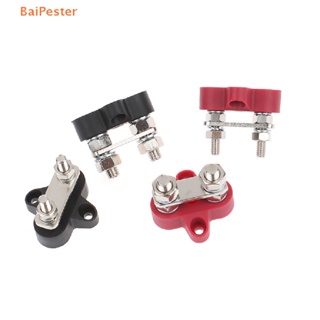 [BaiPester] 1/4" 5/16" Terminal Block Studs M6 M8 12V 24V Junction us Bar Insulated Dual Heavy Duty Power Distribution Stud Terminal For Trucks RVs Coaches Boats