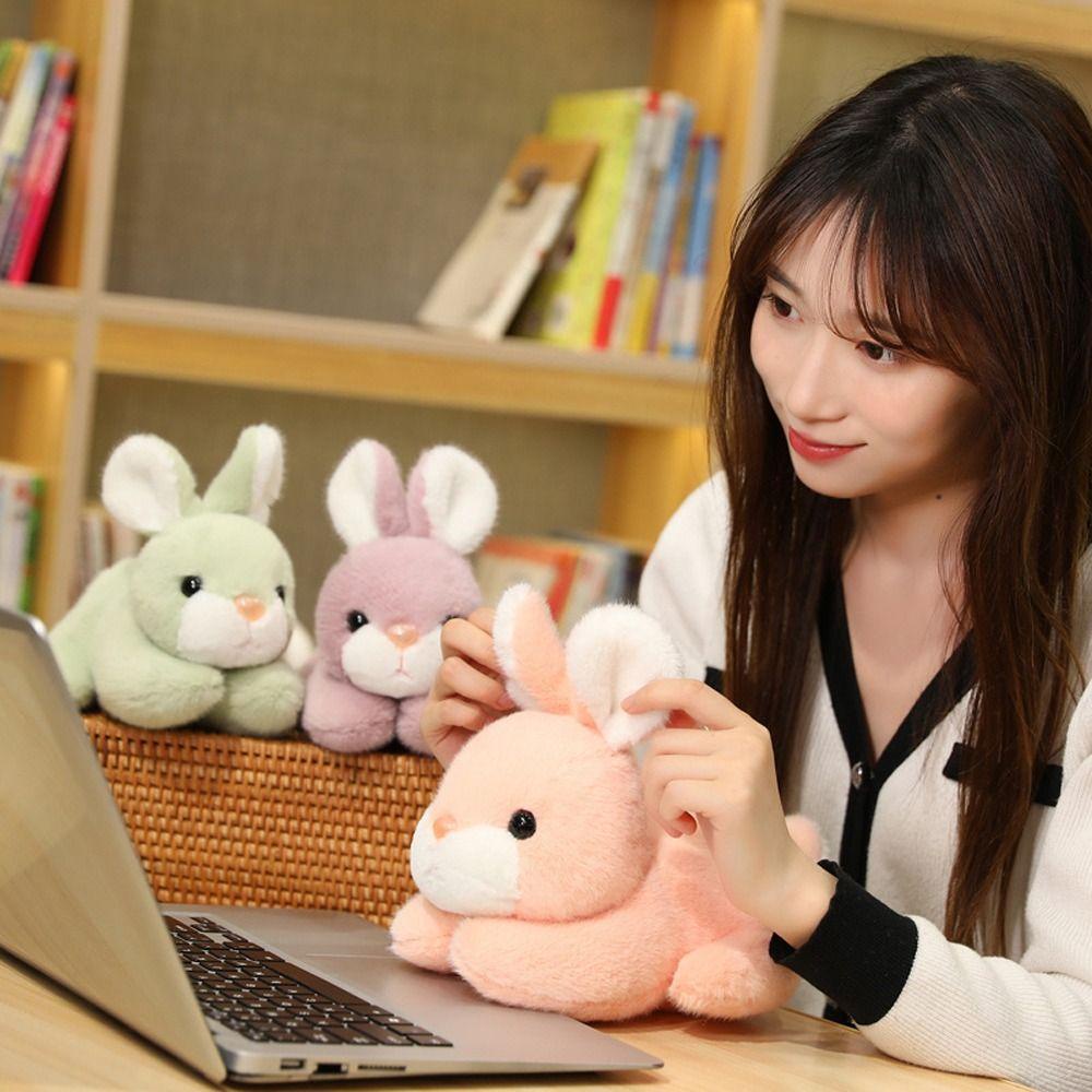 Bo หมอนตุ๊กตากระต่ายน่ารัก แบบนิ่ม เหมาะกับของขวัญ ของเล่นสําหรับเด็ก