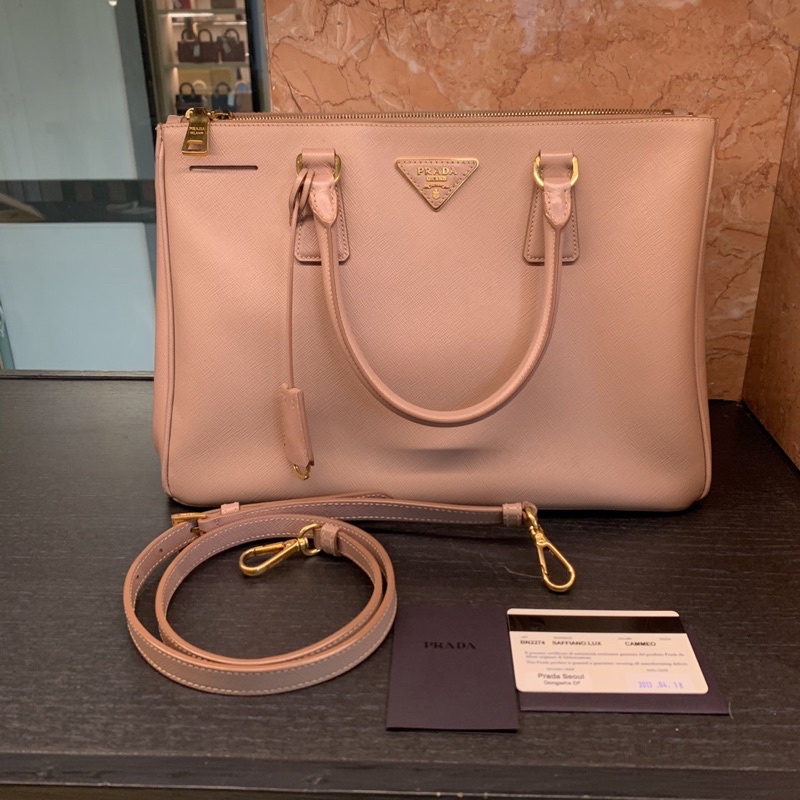 CO220805657] Prada / Saffiano Lux Double Zip