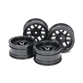 [อะไหล่รถบังคับ] TAMIYA 51686 SP.1686 CC-02 12-Spoke Wheels (26mm Width, Offset +6) (Black) 4pcs. อะไหล่ทามิย่าแท้ Rc