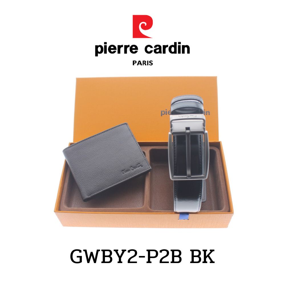 Pierre Cardin Gift set กิ๊ฟเซ็ทกระเป๋าธนบัตร+เข็มขัด รุ่น GWBY2-P2B