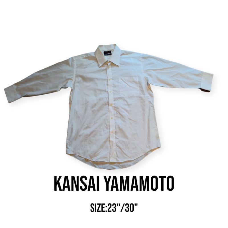 เสื้อเชิ้ตแบรนด์kansai yamamotoแท้100%