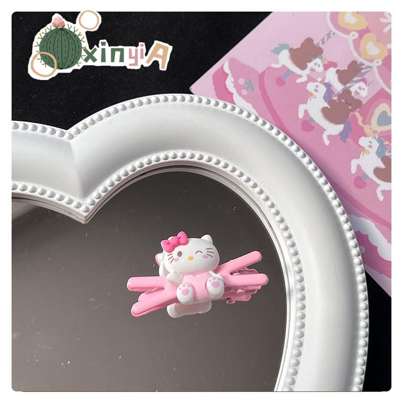 SANRIO  2024 ลายการ์ตูนสุนัข Cinnamoroll Kuromi กิ๊บติดผม น่ารักเครื่องประดับติดผม สําหรับเด็กผู้หญิง กิ๊บติดผมหน้าม้า 【XINYIA】