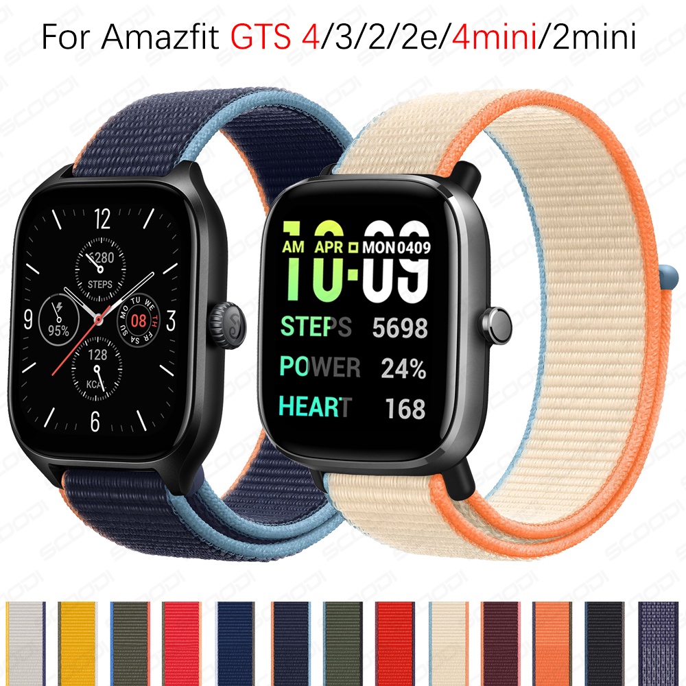 สายนาฬิกาข้อมือไนล่อน สําหรับ Xiaomi Huami Amazfit GTS 4/3/2/2e gts 4mini 2mini