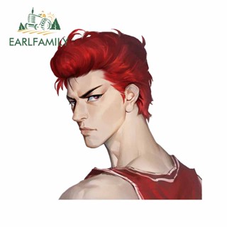 Earlfamily สติกเกอร์กันน้ํา 13 ซม. x 11.6 ซม. สําหรับ Hanamichi Sakuragi SLAMDUNK