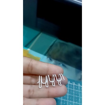 ห่วงกระดูกงู สำหรับเข้าเล่มปฏิทินตั้งโต๊ะ เบอร์6 4ข้อ สีขาว พร้อมส่ง