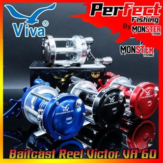 รอกตกปลา รอกเบท วีว่า VIVA BAITCAST REEL VA60 New VICTOR