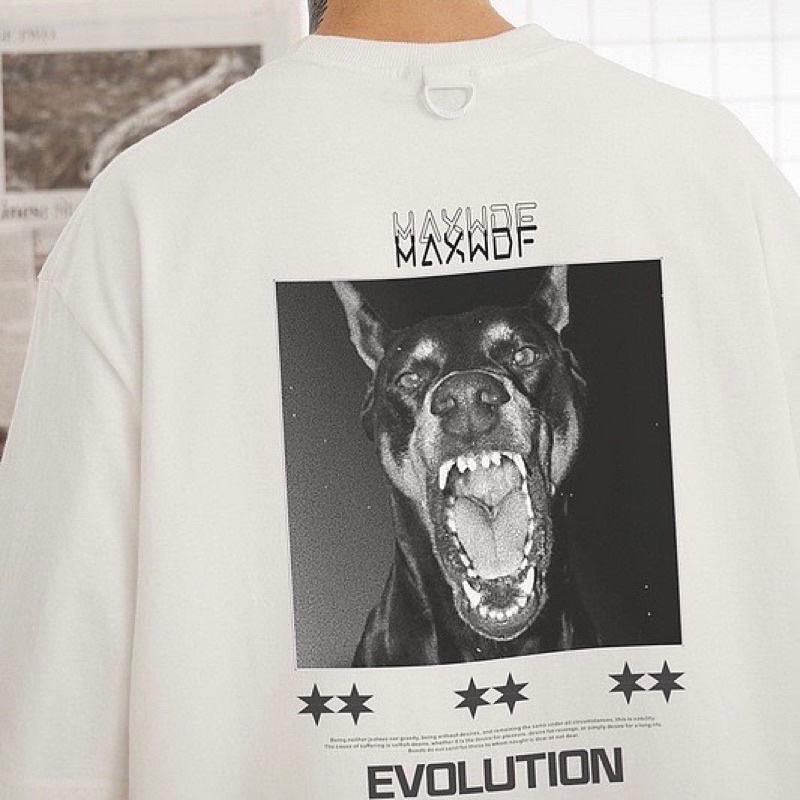เสื้อยืดผู้ชายโอเวอร์ไซส์ shadow อปป้า เกาหลี