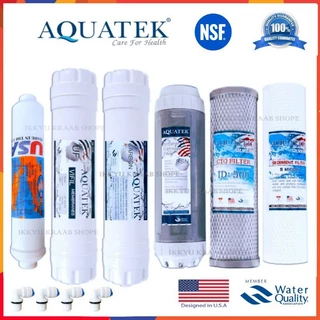ชุดไส้กรอง Aquatek UF 0.01 5-6 ขั้นตอน แถมฟรี ข้องอ 4 ชิ้นมียางโอริง