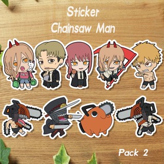 สติกเกอร์ ลายการ์ตูนอนิเมะ Makima Chainsaw Man สําหรับติดตกแต่งเลื่อยโซ่