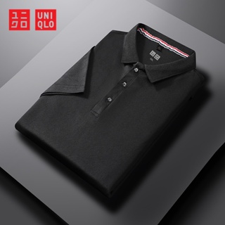 Uniqlo เสื้อยืดโปโล แขนสั้น คอปก ลําลอง เหมาะกับฤดูร้อน สําหรับผู้ชาย ใส่ทํางานโฆษณา เล่นกีฬา