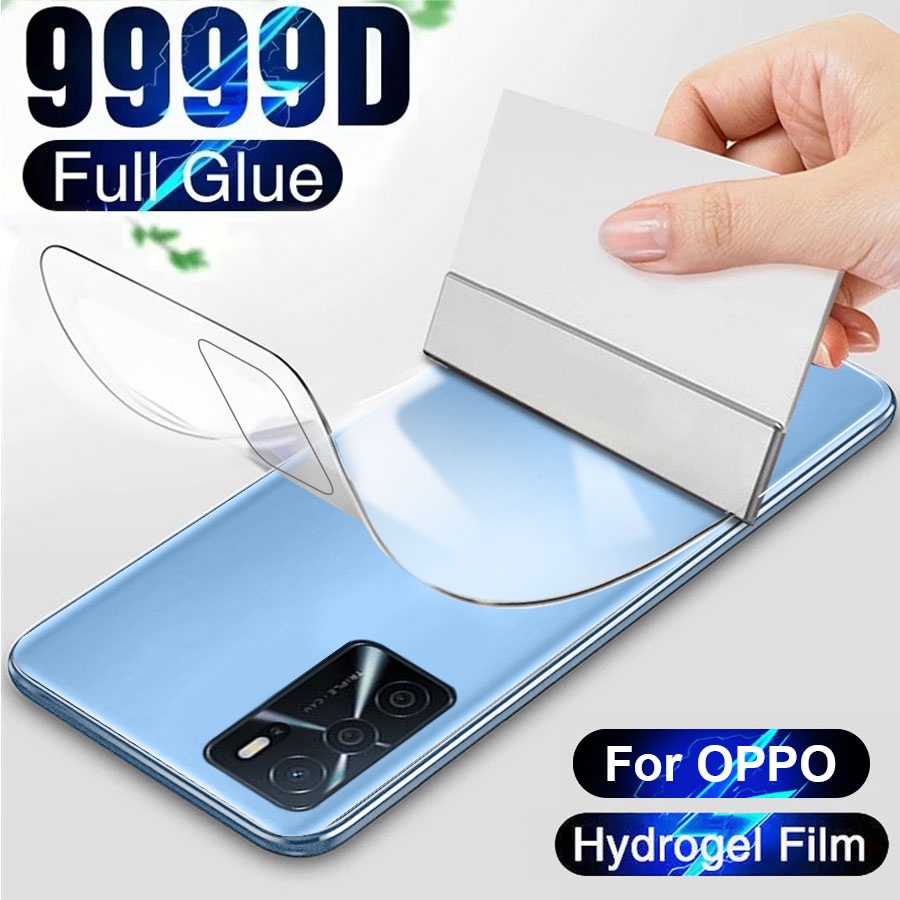 ฟิล์มไฮโดรเจลนิ่ม กันรอยหน้าจอ แบบเต็มจอ สําหรับ OPPO A60 A3 A3X F11 F9 A7 A5s A12 A9 A15 A15s A3s A5 A9 A74 A54 A91 A52 A92 A33 A32 A53 A53s A78 A96 A98 Reno 12 11 10 8T 8 7 6 5 4 2 Pro Plus