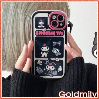 Kuromi 🔥 เคสไอโฟน14กันกระแทก เคสไอโฟน14พลัสโทรศัพท์ซิลิโคนนุ่มถุงลมนิรภัยฝาครอบกล้องป้องกัน สำหรับ Apple iPhone 13 Pro Max iPhone 12 xr XS iPhone 11 iPhone 14 Plus เคสไอโฟน11 iPhone 14 Pro Max Case