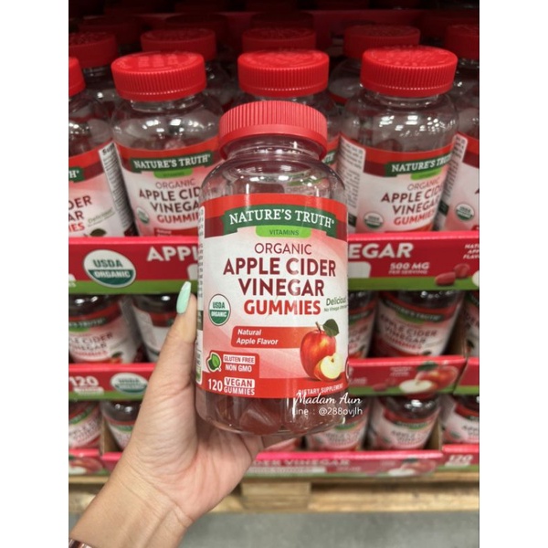 ทักแชทก่อนกดสั่งซื้อ!!🍎 กัมมี่ช่วยลดน้ำหนักรสแอปเปิ้ลแบบเคี้ยว Nature's Truth Apple Cider Vinegar Gummies 600mg.