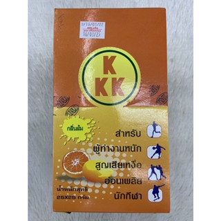 (25ซอง/1กล่อง)TONK-KKK ELECTROLYTE BEVERAGE Sweet Orange ตอง-เค ตองเค เครื่องดื่มเกลือแร่ รสส้ม 25 กรัม