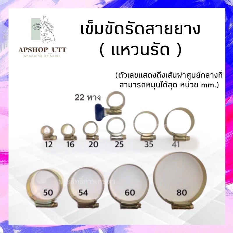 ORBIT เข็มขัดรัดท่อ รัดสายยาง