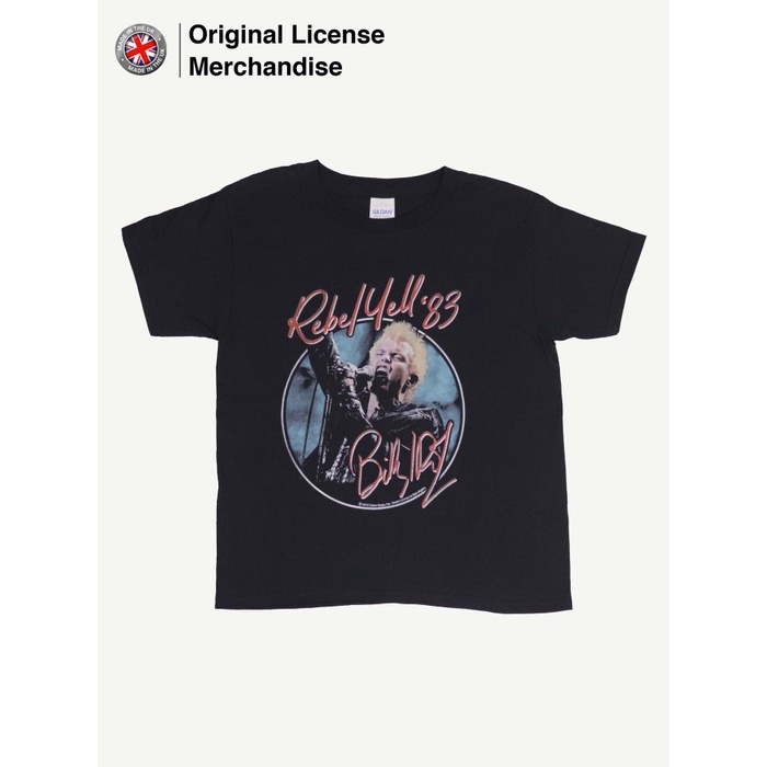 KATUN BILLY IDOL Rebel Yell 83 เสื้อยืดผ้าฝ้ายลําลองสําหรับเด็กชายและเด็กหญิง