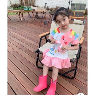 💕เดรสเด็กสายรุ้ง งานน่ารักมาก💕