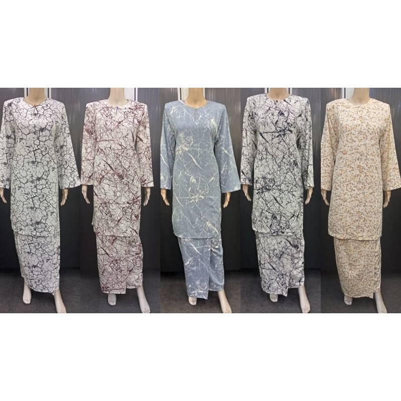 Baju Kurung Pahang kain Cotton Silk คอรักบทคัดย่อ ● KCS22062