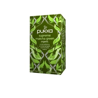 Pukka Supreme Matcha Green Tea Bags x 20 ชา ชามิ้น ชาอังกฤษ ชาสำเร็จรูป 20ซอง ชาสมุนไพรออแกนิค