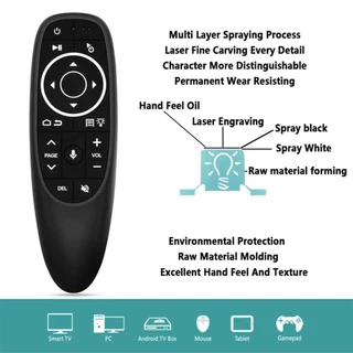 G10S Pro G10S 2.4 เอเมาส์อากาศไร้สาย Gyroscope IR สำหรับ Android