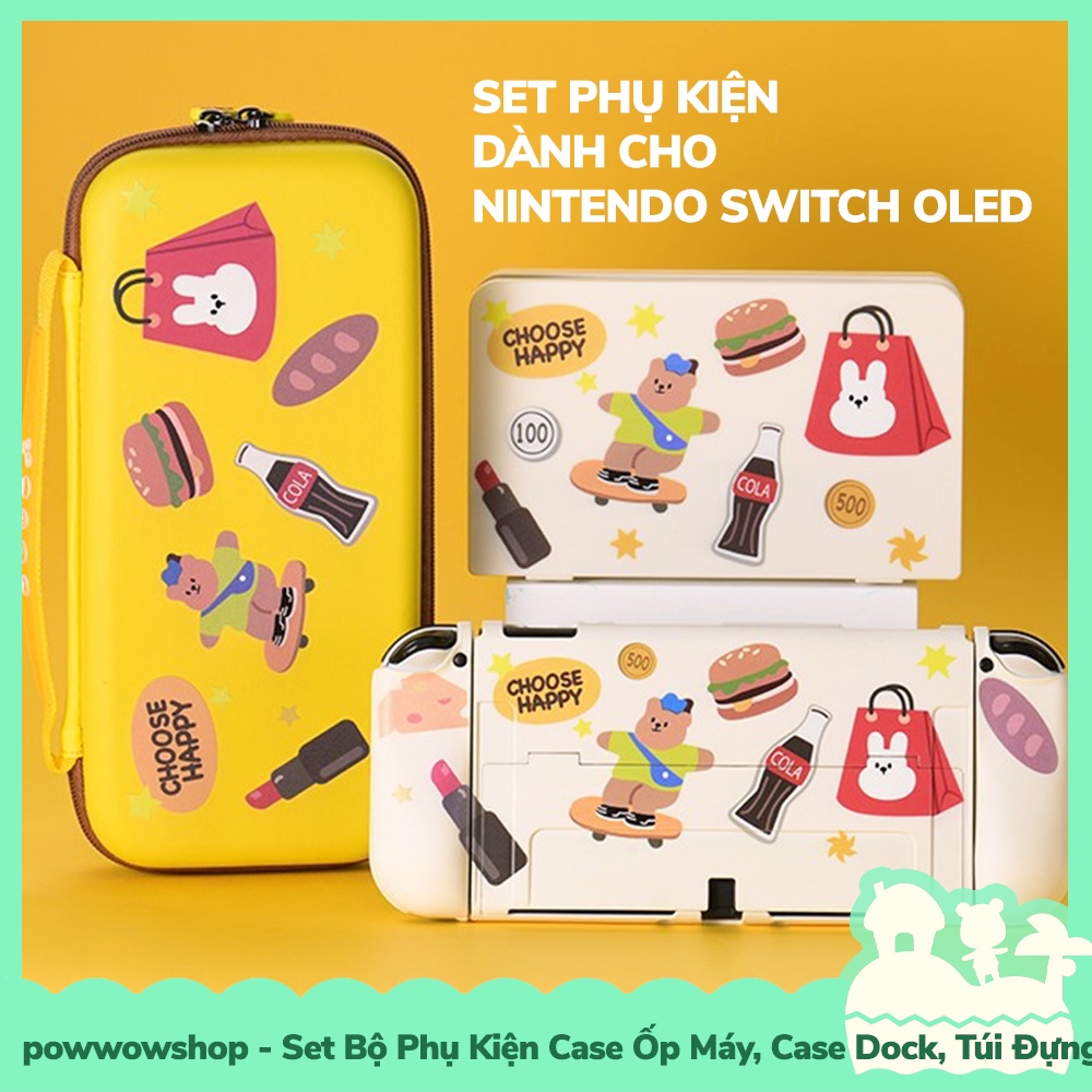 [มีจําหน่ายในเวียดนาม - Express] OLED/V1/V2 Set Accessories Case, Dock Case for Nintendo Switch OLED