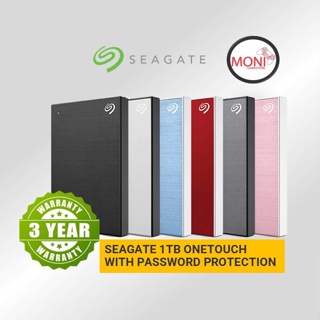 [ประกันศูนย์ไทย] SEAGATE ONETOUCH WITH PASSWORD PROTECTION External HD 3 ปี + ฟรีประกันกู้ข้อมูล 3 ปี