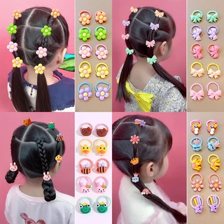 ชุดยางรัดผมหางม้าน่ารัก สไตล์เกาหลี สําหรับเด็กผู้หญิง 10 20 ชิ้น