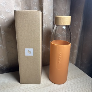 ⭐️พร้อมส่ง⭐️ ขวดน้ำดื่ม  Nespresso Water Bottle ขวดแก้วหุ้มซิลิโคน ของแท้ 100%