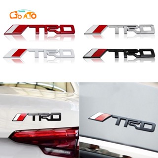 GTIOATO โลโก้ TRD โลโก้รถ โลโก้ติดรถยนต์ ตราสัญลักษณ์ สติ๊กเกอร์โลโก้รถ Logo โลโก้ โลโก้ติดรถยนต์สําหรับ โลหะผสมสังกะสี ของแต่งรถยนต์ ตกแต่งรถยนต์ สำหรับ Toyota Corolla Wigo Wish Sienta Yaris Altis Fortuner CHR Camry Vios RAV4 Avanza Rush Innova