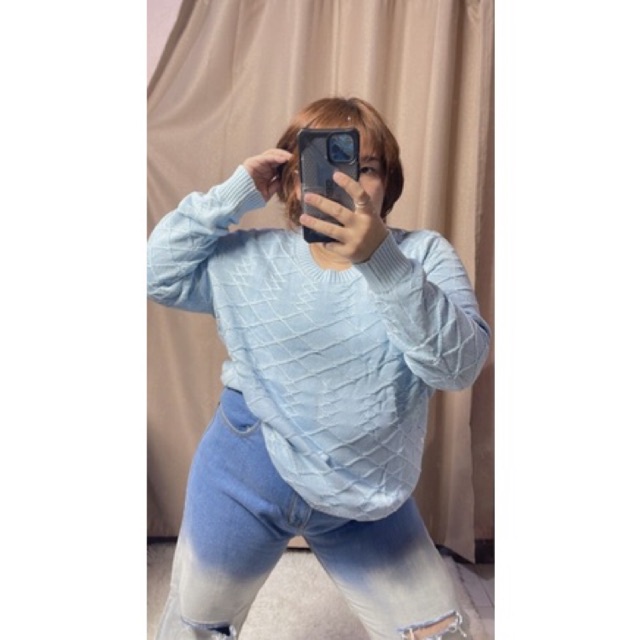 เสื้อไหมพรมโอเวอร์ไซส์ แขนยาว DAMART / ATELIER #13553669052