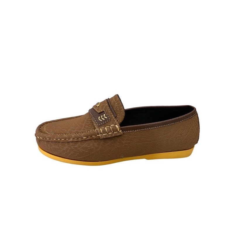 [ใส่โค้ด RABB06 ลด 5 บาท]🩴V-Minnute รุ่น 7155 🩴รองเท้าคัชชูชายลายหนังช้างแนวMoccasin(มอสคาซิน) รองเท้ารัดส้น