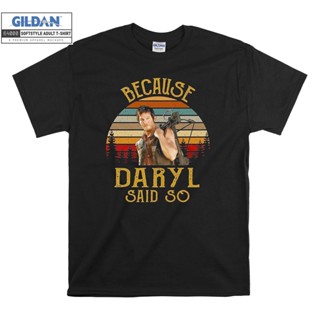 ขายดี!Gildan เสื้อยืด โอเวอร์ไซซ์ พิมพ์ลาย Daryl Dixon The Walking Dead สําหรับเด็กทุกเพศ 6615S-5XL