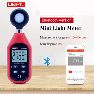 Uni-t UT383BT เครื่องวัดความสว่างดิจิทัล บลูทูธ 0-19999Lux ขนาดเล็ก