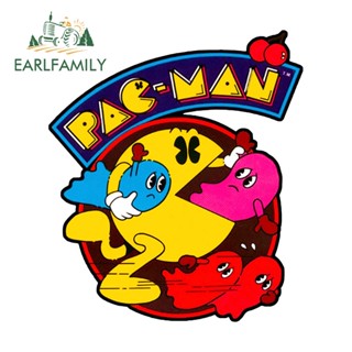 Earlfamily สติกเกอร์ ลายการ์ตูนอนิเมะ Pacman Jdm กันน้ํา ขนาด 13 ซม. x 11.3 ซม. สําหรับตกแต่งเครื่องปรับอากาศรถยนต์