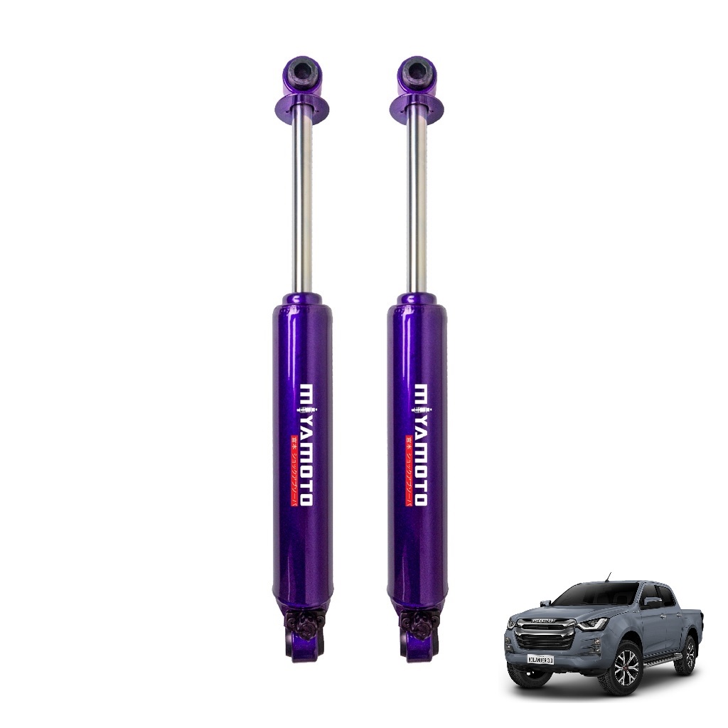 MIYAMOTO โช๊คอัพหลัง ปรับระดับ แกน 20 มิล รถรุ่น ISUZU D-MAX ALL NEW D-MAX 2WD ปี 2002-2019 ตัวเตี้ย