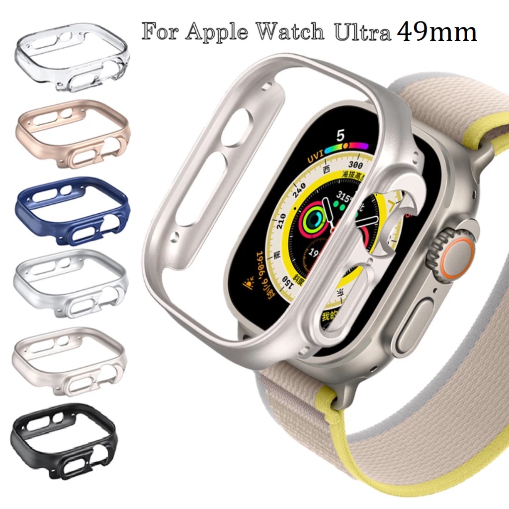 เคสนาฬิกาข้อมือ PC แบบแข็ง กรอบกลวง สําหรับ Apple Watch Ultra 49 มม. Apple Watch Ultra 49 มม. i Watch case 49 มม.