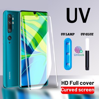 Xiaomi Mi 13 12 Pro 11 Ultra 10 Note 10 Pro Mix 4 ใส UV ของเหลว กาวเต็มรูปแบบ โค้ง กระจกนิรภัย ป้องกันหน้าจอ