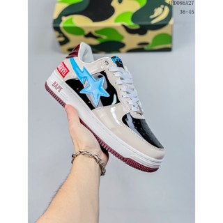 Bape x Air Force 1 Sta Low Air Force No. รองเท้าผ้าใบลําลอง ข้อต่ํา เข้ากับทุกการแต่งกาย สไตล์คลาสสิก เหมาะกับการเล่นกีฬา 1 ชิ้น