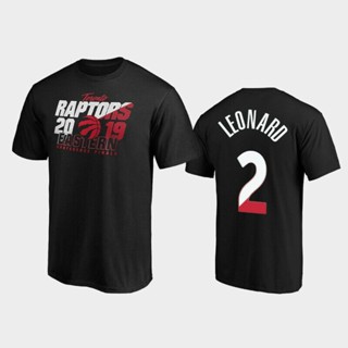 เสื้อยืดผ้าฝ้ายพิมพ์ลายแฟชั่น Sanc6 {พร้อมส่ง XS-4xl} KAWHI LEONARD #เสื้อยืดผ้าฝ้าย 100% พิมพ์ลาย Toronto Raptors 2 สีด